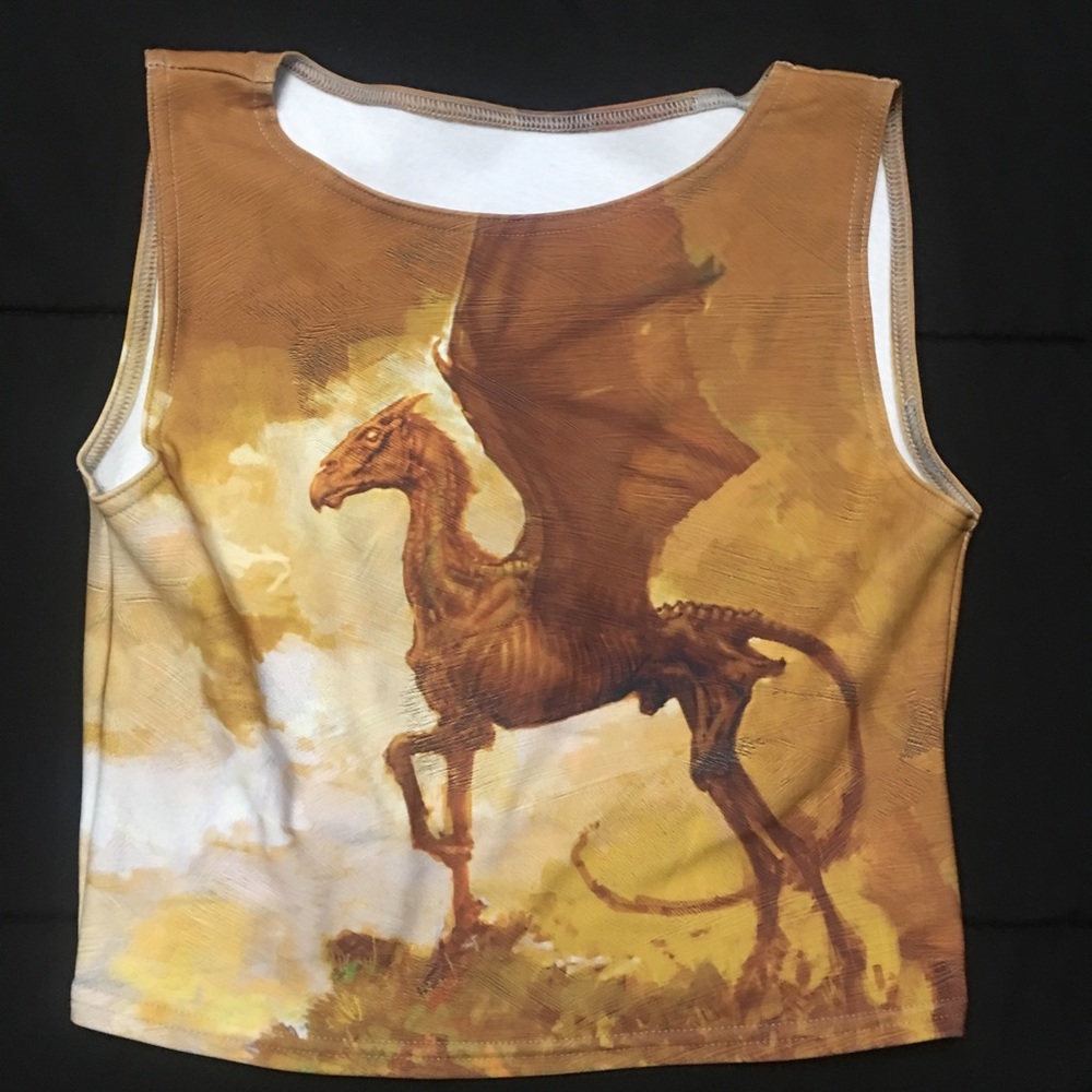 BlackMilk thestral Harry Potter crop top